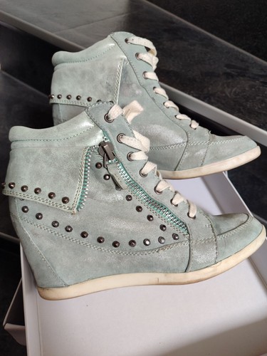 Keilabsatz sneaker mintgrün - sneaker,