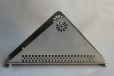 antiker WMF Edelstahl Serviettenständer, Straußenmarke, Breite ca 19.5 cm