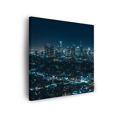 CANVAS Leinwandbilder Wandbilder Kunstdruck Architektur in Los Angeles bei Nacht