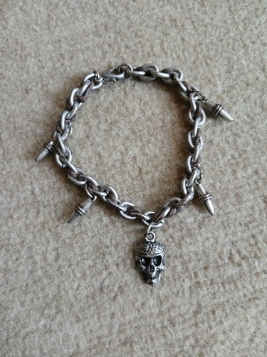 Armkette totenkopf spikes - armkette,