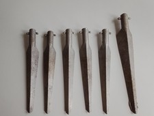 6 alte Zeltheringe 24 -29 cm DDR Apag Zelt Vorzelt Camping Heringe alt Queck