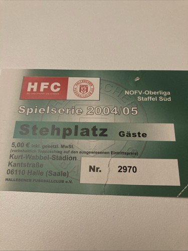Ticket hfc 2004 - hfc, 2004/05-