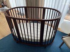 STOKKE Sleepi + Sleepi Mini + Himmelstange + 2 Matratzen White mit Zubehörset