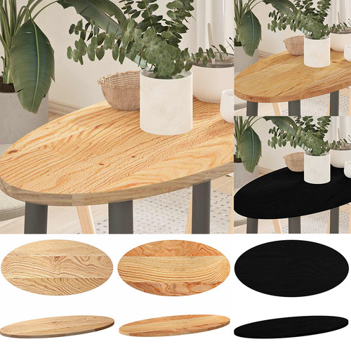 Oval tischplatte massivholz - oval,