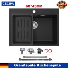 Granit Spülbecken Schwarz