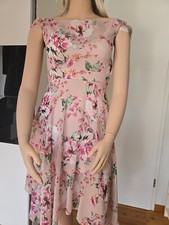 Traumhaftes Lagenlook Zipfel Chiffon Kleid von Orsay Gr. 38 Blumenmuster Sommer