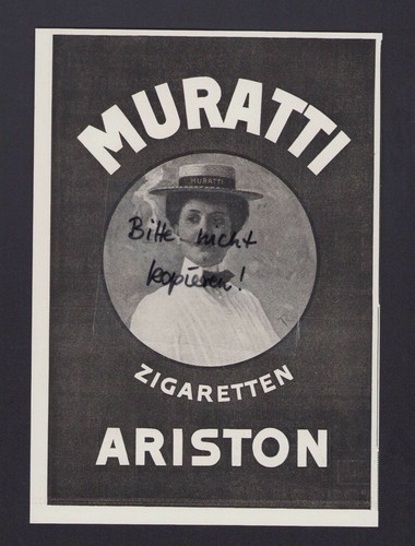 Berlin werbung 1917 muratti - berlin,, 1917,