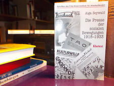 Presse der sozialen Bewegungen 1918-1933 - Seywald / Anarchismus Jugendbewegung