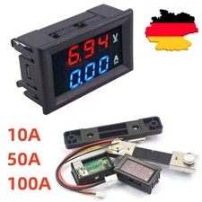 50A 100A LED Digitalanzeige Volt Strom Spannungsmesser Voltmeter Amperemeter