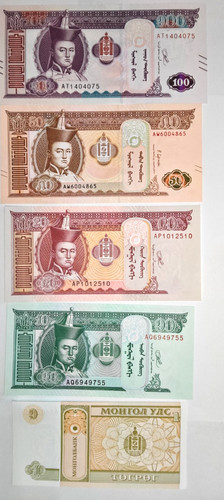 Banknoten mongolei 181 - mongolei,,