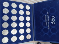 BRD 24 x 10 DM Deutsche Mark Olympia München 1972 Silber Ag