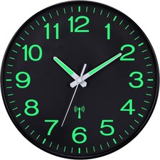 Leise helle 30cm Funk-Wanduhr