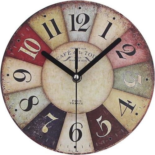 Retro wanduhr aus mdf - retro,