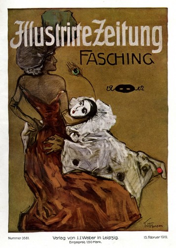 Fasching kunstdruck 1912 - xl,
