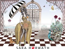 Schloss Potsdam Sanssouci _ Kunstdruck von SARA HORWATH *certifiziert, signiert 