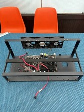 Mining Rig 8 GPU Alu Mining Frame Open Air Case mit Motherboard+CPU+RAM+Lüfter