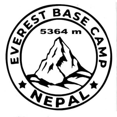 Everest aufkleber base camp - base,