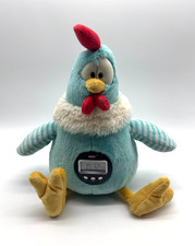 Nici Wecker Uhr Plüsch Vogel Wake Me Up Buddy Hahn Huhn Türkis Blau 30cm Sound
