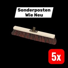 Nölle Besen Power-Stick Arenga/Elaston 60 cm Straßenbesen Bauernbesen 5 STÜCK