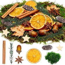 Set mit 65 Weihnachtsdekorationen, Weihnachtskranz Zum Dekorieren, Advent Wreath