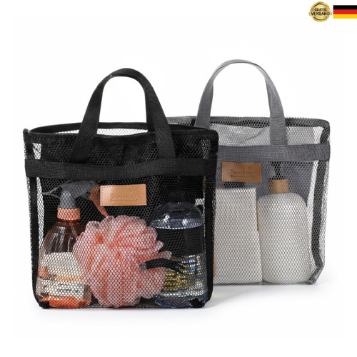 2er set duschtasche netz - set,