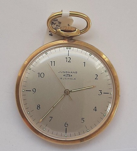 Junghans astra taschenuhr gelb - taschenuhr,
