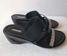 Pantoletten schwarz strass - 36,