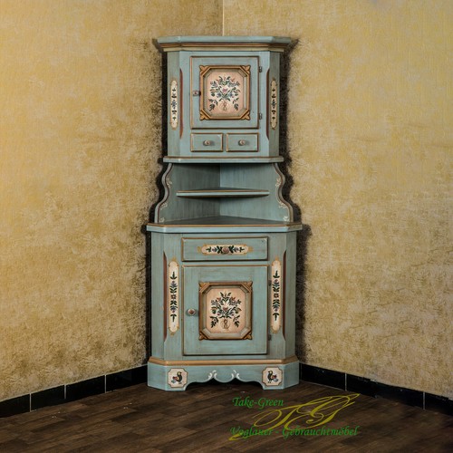 Voglauer eckschrank altblau - eckschrank,