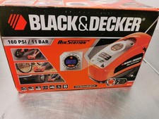 BLACK+DECKER Druckluft Kompressor Flüsterkompressor Akku (11 bar / 160PSI, Luft