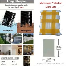 Metallschild Wanddeko