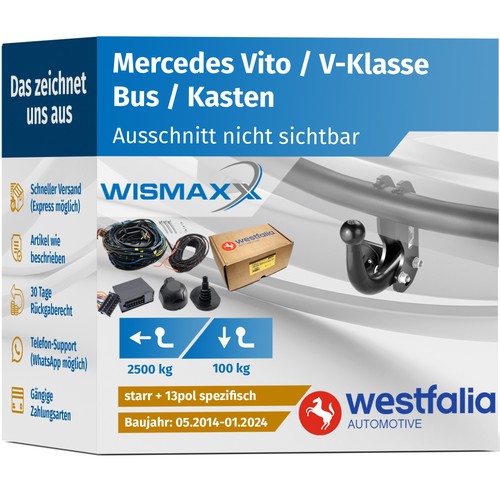 Anhängerkupplung für vito - mb,