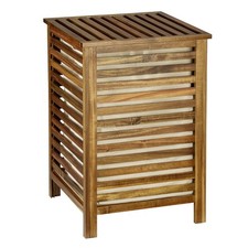 Wäschekorb aus Holz mit Deckel FONDI, H. 65 cm