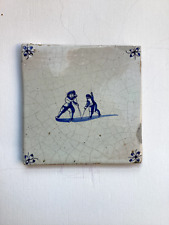 Delft, Fliese, antik, blau