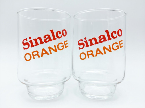 Sinalco glas orange set - 2x,