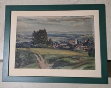 Landschaft mit dorf - ,