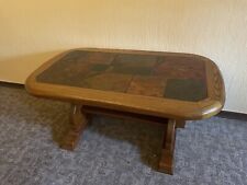 Couchtisch Tisch Holz Kacheln Fliesen Vintage Eiche ca 115x67cm gebraucht
