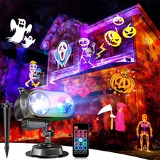 LED Laser Projektor Garten Licht Weihnachten Beleuchtung Deko Schneefall Xmas