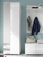 Garderobenschrank SUNSHINE BHT 60x198x40 cm weiß Flurschrank Dielenschrank