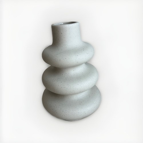 Keramik vase creme - creme, weiß