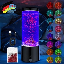 Lavalampe,16 Farben Vulkan Lavalampe mit Fernbedienung, Lava Lampe LED RGB,