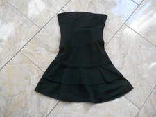 Zara Sommer Bustier Kleid mit Häkel Kleid 40 Schwarz Sehr gut #EB481