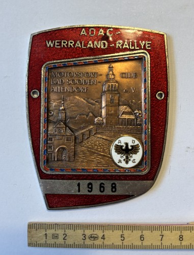 Plakette adac werraland - adac, werraland-rallye