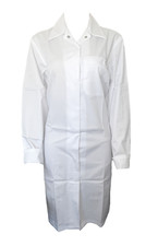 Damen Arbeitskittel Langarm Weiß Gr. M L XL