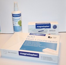 magnetoplan® Reinigungsset Whiteboard Magnettafel Löschpapier Reiniger Schwamm