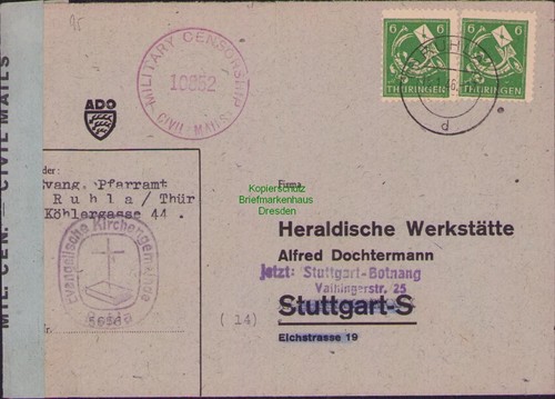 B21533 brief thüringen ruhla - b21533,