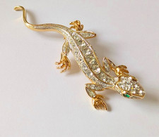 vintage Brosche Salamander