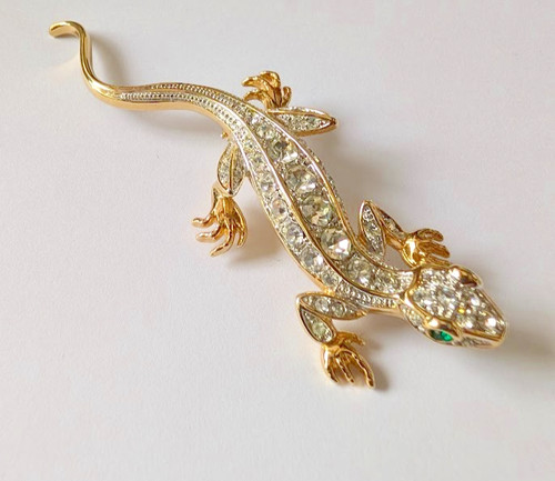 Vintage brosche salamander - vintage,