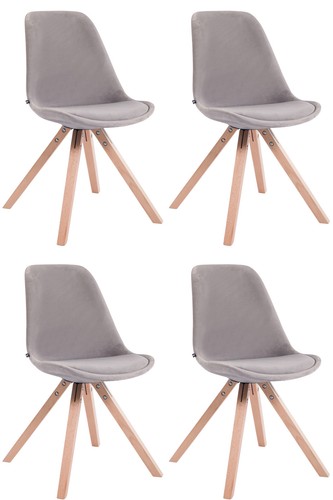 4er set stühle - stühle, samt