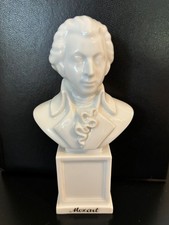 Porzellanbüste Wolfgang A. Mozart - Augarten Wiener Porzellanmanufaktur ca 12 cm