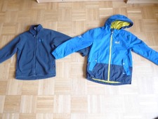 2 x JACK WOLFSKIN Outdoor Jacke Regenjacke & Fleece Weste Nanuk Gr 140